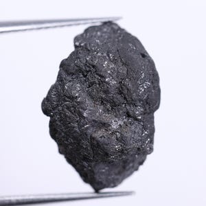 7.77 Ct Natural Raw Diamond, Black Rough Diamond, Loose Uncut Raw Black Diamond, 15.10*10.42*7.49 MM Black Raw Rough Diamond For Jewelry