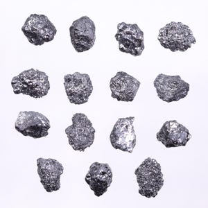 Black Rough Diamond Natural Raw Uncut Diamond, Irregular Shape Loose Rough Diamond for Jewelry Making & Custom Design