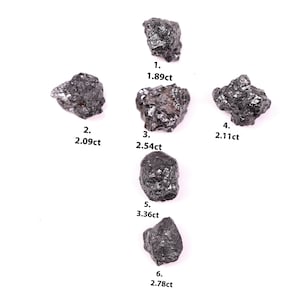 Loose Raw Diamond for Ring, Natural Black Rough Diamond, Uncut Raw Diamond, Earth Mined Rustic Diamond, Unique Black Diamond for Jewelry