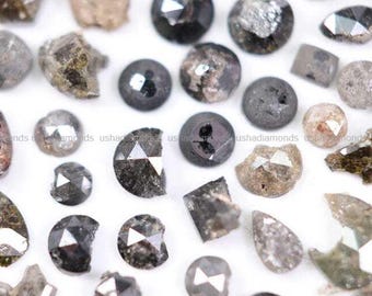 Rustieke collectie ruwe diamant, gebroken roosgeslepen diamanten, gemengde vorm natuurlijke diamant Veel voor ambachtelijke sieraden, diamant voor ring