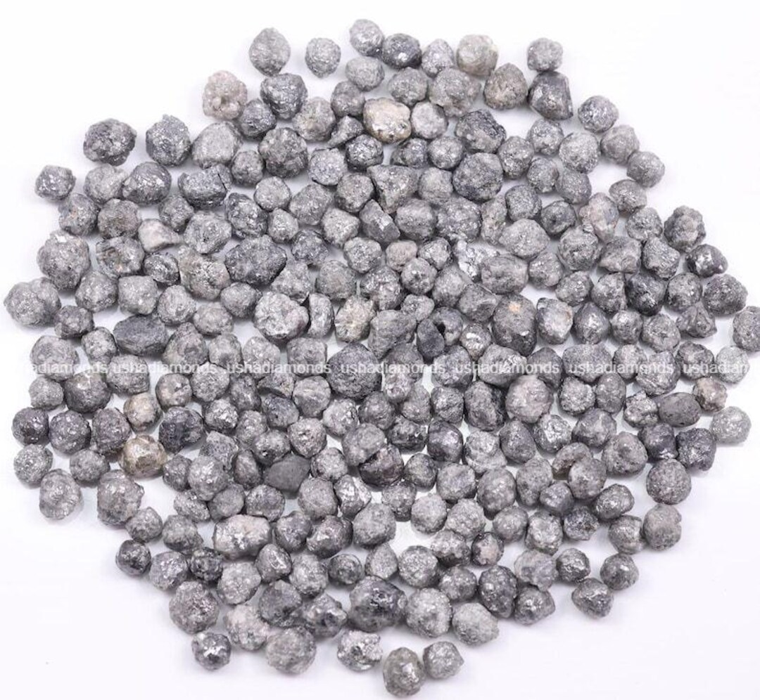Rustic Rough Uncut Diamond Lot | Natural Earth Mined Loose Grey Uncut ...