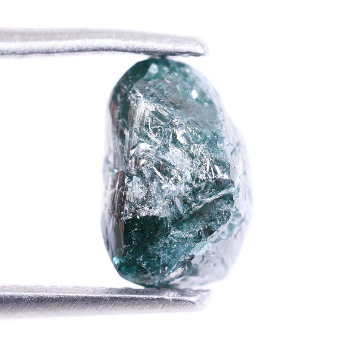 2.21 Ct Raw Blue Diamond, Uncut Irregular Gemstone - Etsy