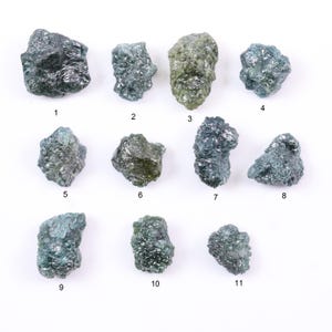 Fancy Blue Rough Diamond 11 pcs Lot Loose Uncut Raw Rustic Diamond ,Earth mined Raw Diamond Conflict free Stone For Enggement Jewerly.