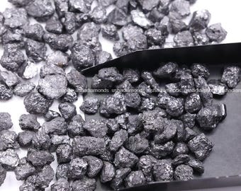 200 CT Natural Black Rough Diamond, Uncut Raw Loose Diamond, Rustic Earth Mined Unpolished Diamond for Jewelry Making or Collectors