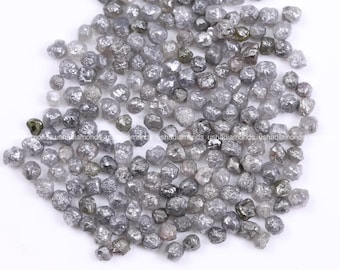 Diamante gris en bruto, diamante natural sin tallar para la creación de joyas personalizadas, diamante suelto extraído de la tierra, diamante único para regalo.
