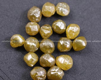 Natural Yellow Color Rough Diamond, Loose Light Yellow Raw Diamond For Jewelry Making, Yellow Color Diamond For Personalized Jewelry