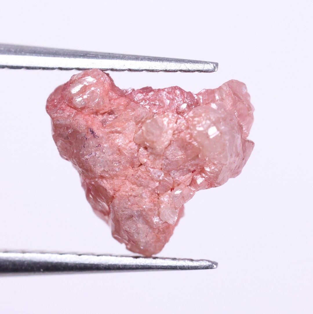1.10 Ct Coated Pink Rough Diamond – Raw Diamond, Uncut Irregular ...