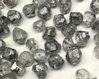 5 Ct Rough Lab-Grown Diamond Lot by Ushadiamonds, Raw Loose Diamonds Perfect For Custom Jewelry Making, Loose Lab Created Rough For Polish