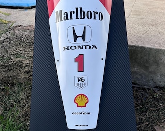 Retro F1 Nosepiece – McLaren MP4/4 Ayrton Senna | Collectible Automotive Decor