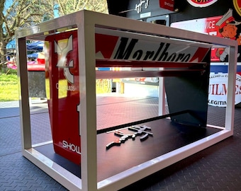 Coffee table with Ayrton Senna rear wing – Exclusive F1 decoration, handcrafted piece