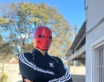 Handmade Red Hood-style helmet | Collectibles and cosplay
