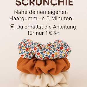 DIY Scrunchie Instructions (PDF) – sew it yourself in just 5 minutes!