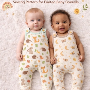 Little Stitch Suit – Baby Romper Sewing Pattern PDF | Sizes 50–68 | Footed Romper | Beginner-Friendly | Romper Sewing Pattern