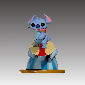 Stitch - Surfing - Lilo and Stitch -  STL Digital Download