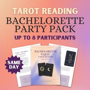 Vrijgezellenfeest Tarotlezen | Leuk cadeau voor bruid | Dezelfde dag | Gedetailleerde spirituele begeleiding | Eerlijk en persoonlijk medium paranormaal advies