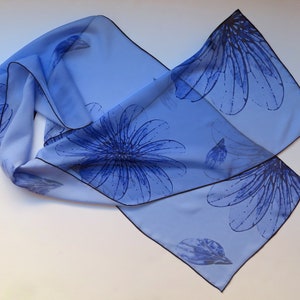 Drosophila Wings Silk Chiffon Scarf Science Scarf image 4