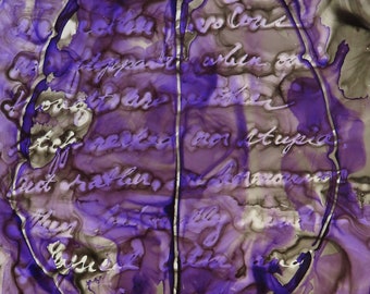 Harmony of Thought: Brain Art Ink Painting - Hildegard of Bingen