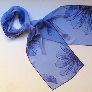 Drosophila Wings Silk Chiffon Scarf Science Scarf image 1