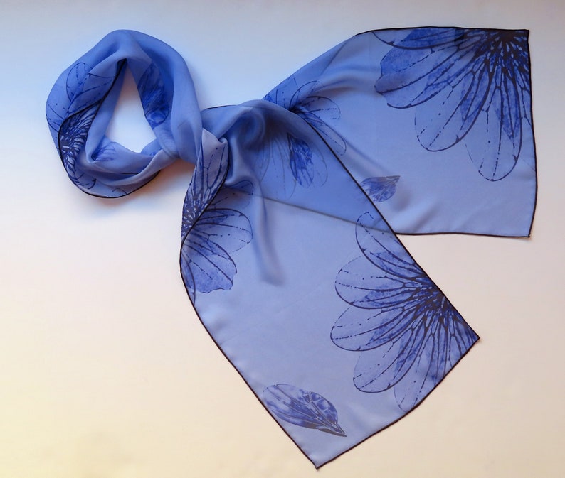 Drosophila Wings Silk Chiffon Scarf Science Scarf image 1