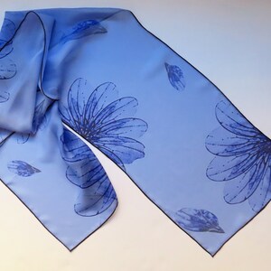 Drosophila Wings Silk Chiffon Scarf Science Scarf image 2