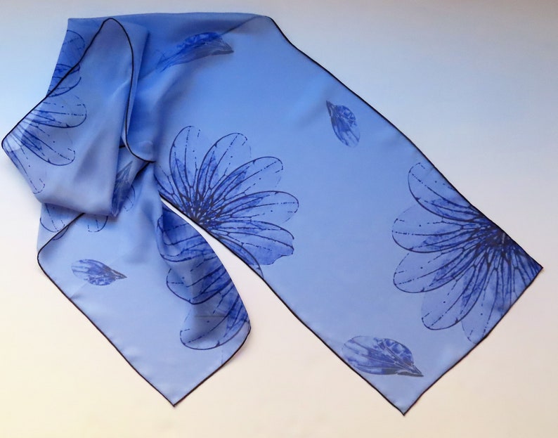 Drosophila Wings Silk Chiffon Scarf Science Scarf image 2