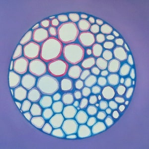 Sky Vessel  - original watercolor painting - biology art