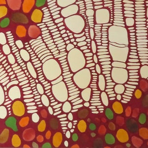 Earthen Vessel 3 - original watercolor painting - biology art