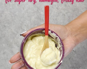 Homemade Hair Spa Cream | Deep Nourishment & Repair | Natural Organic Hair Care | Frizz-Free, Silky Hair Treatment