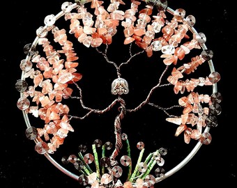 Wire Wrapped Spring Goddess Tree of Life Sun Catcher