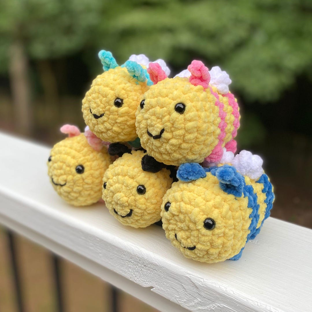 No Sew Bumble Bee Plushie Crochet Pattern for Beginners, Easy Amigurumi ...
