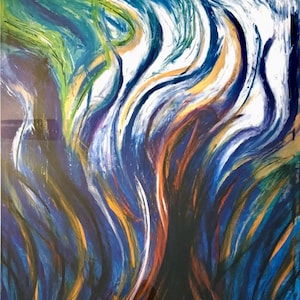 Fire abstract print