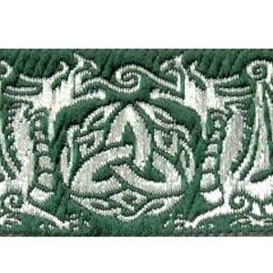 Dragontyme Celtic Dragon Triquetra Trim by the yard 1 3/8 inch reversible image 3