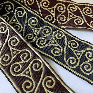 Celtic Eternal Triskele Fabric Sewing Trim by the Yard