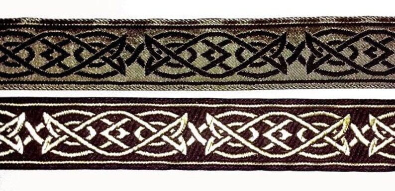 Saxon Knot Fabric Trim 10 yard lot 1 inch Celtic Trim image 9