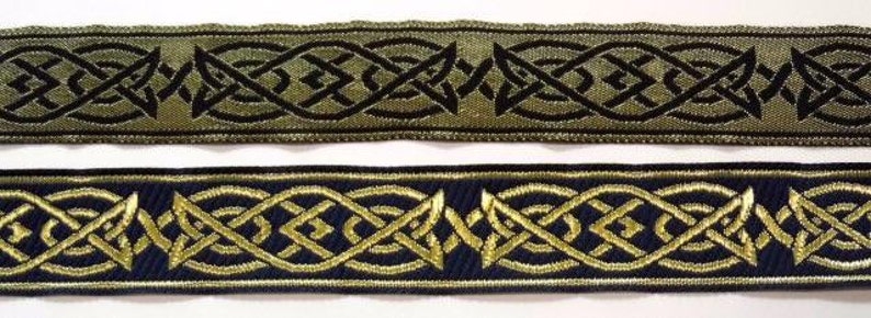 Saxon Knot Fabric Trim 10 yard lot 1 inch Celtic Trim image 7