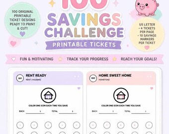 100-Spar-Challenge: Ausdruckbare Tickets