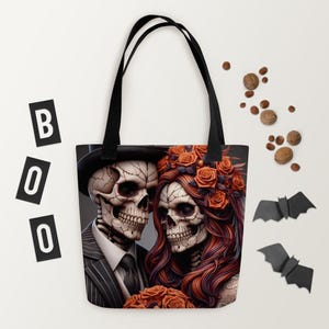 The Withers Victorian Gothic Horror Tote Bag – Spooky Dark Art Accessory for Halloween, Goth Fashion, Creepy Aesthetic, Trick or Treat