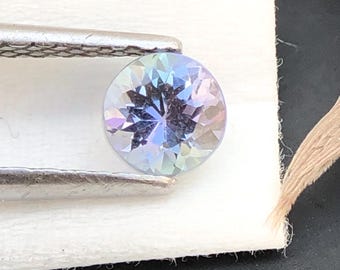 Mermaid Tanzanite Gemstone, 0.55 Carat Round Zoisite, Loose Stone