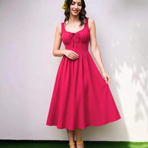 hot pink smock dress Womens Dresses Notched Neck Ruffle Hem Smock Dress (Color : Hot Pink, Size : X-Small) : Amazon.ca: Clothing, Shoes & Accessories
