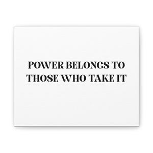 Power Canvas Wall Art, Motivational Quote Decor, Modern Home Decoration, Inspirational Gift, Office Wall Art