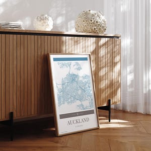 Auckland Stadt Karte Poster - Minimalistische Reise Kunst, Urlaubs Poster, Geschenk für Sie und Ihn, Karte Wandkunst, modernes Design