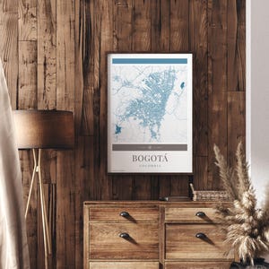 Botoga City Map Poster - minimalistische Reisekunst, Urlaubsposter, Geschenk für Sie und Ihn, modernes Design