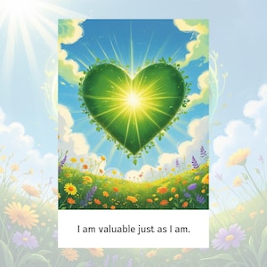 60 Affirmation Cards – Positive Quotes Deck | Digital PDF for Self-Love, Motivation & Mindfulness ( 6x9 in)