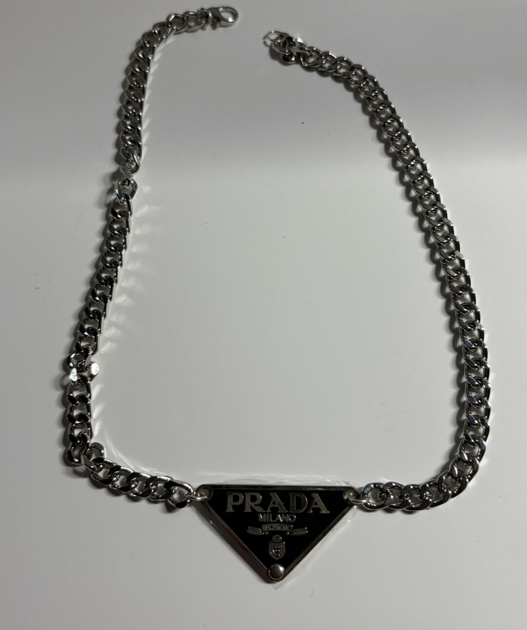 Prada Style Necklace Pendant Designer - Free Shipping - Etsy