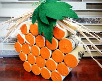 Thanksgiving Harvest Wine Cork Pumpkin Halloween Fall Decor