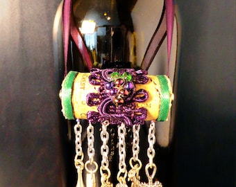 Wine Cork Bottle Ornament w/ Grapes, Corkscrew, Bottle, Glass, Barrel, Jug...