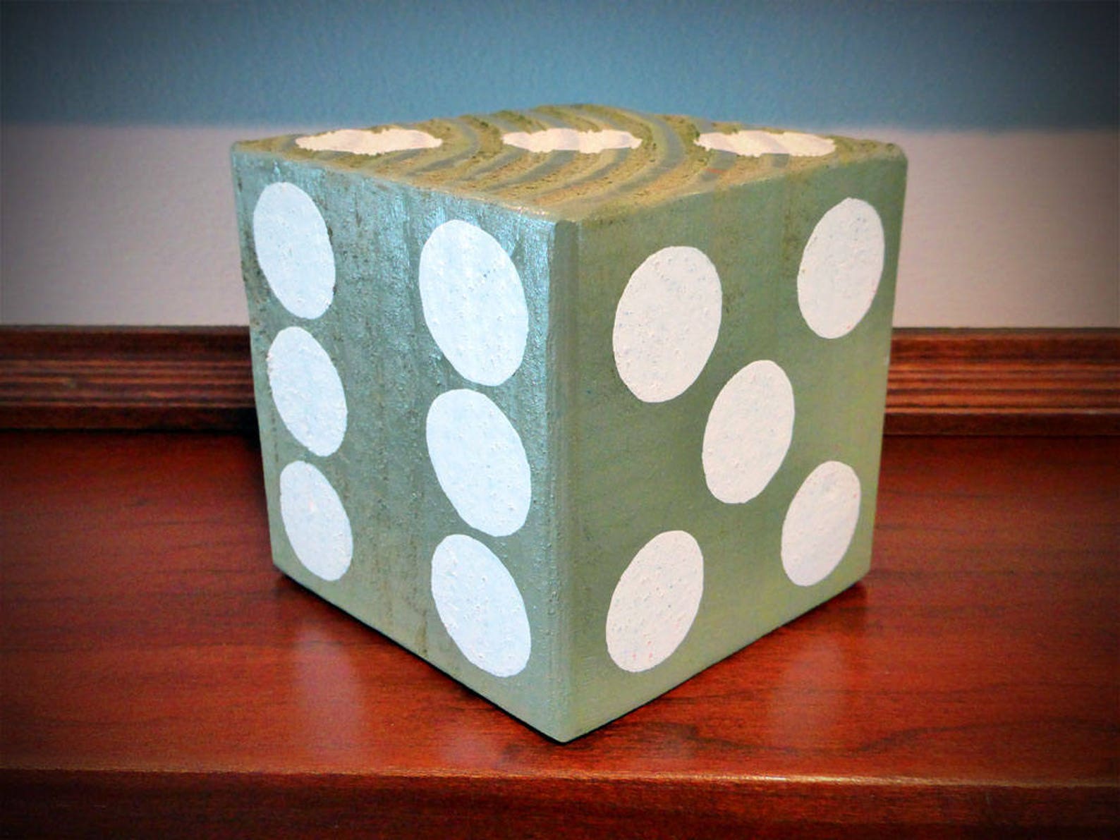 Holz Yardzee Jumbo Salbei grün Riesen Rasen Yard DICE | Etsy