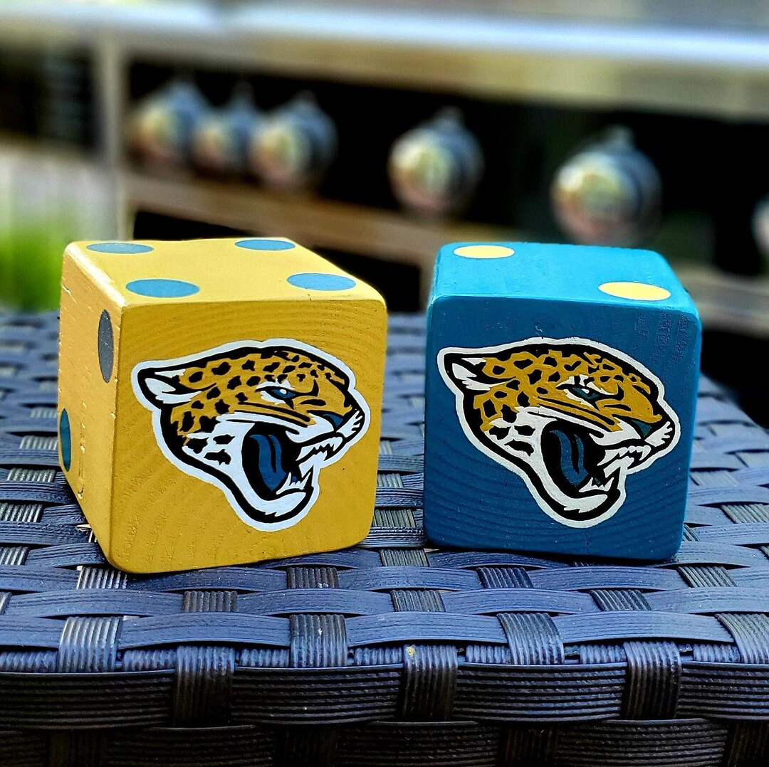 Wood Yardzee Jumbo Jacksonville Jaguars Giant Lawn Yard DICE Yahtzee, Bunco, Home Decor Etsy