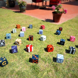 Madera Yardzee Jumbo Negro Gigante Jardín de Césped DADOS | Etsy