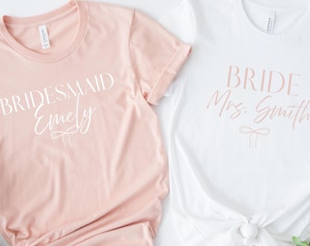 Camisetas personalizadas JGA, camisetas para jóvenes, camiseta Braut con nombre, equipo Braut, Polterabend, camisetas Junggesellen